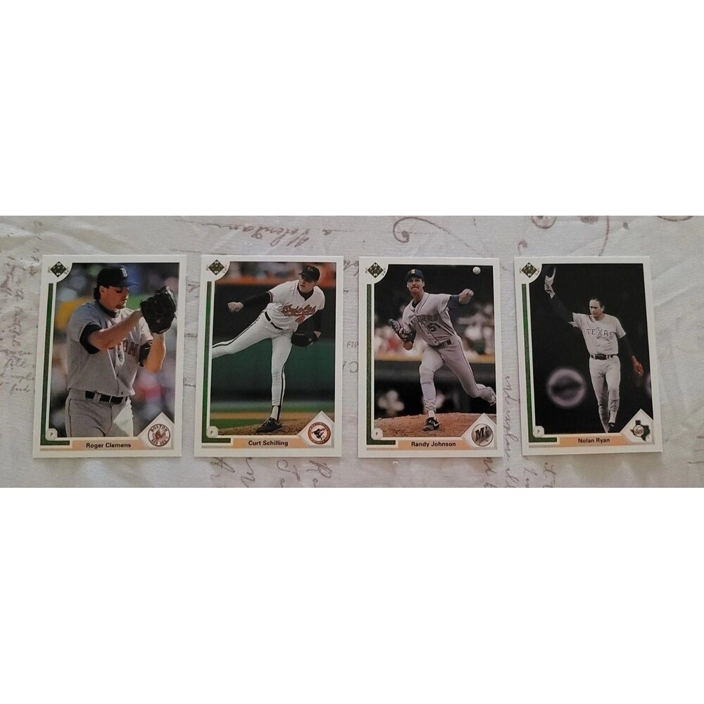 1991 Upper Deck Baseball. 4 of the best pitchers of all time